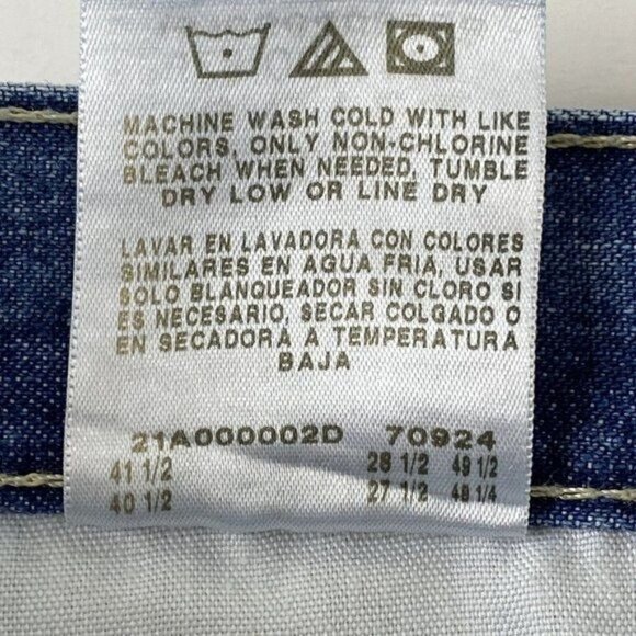 Lee Women’s size 18 Short Relaxed Fit Straight Leg Blue Denim Jeans 40 x 28 - Picture 10 of 10